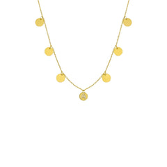 Multi Coin Necklace mit Wunschbuchstaben (7017620963373)