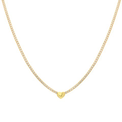 Chain Strass herzkette (7247788212269)